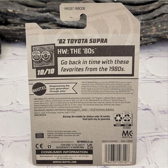 NIB Hot Wheels '82 Toyota Supra - HW: The '80s - HKG87 - Red - 167/250 - 10/10 - Picture 6 of 8